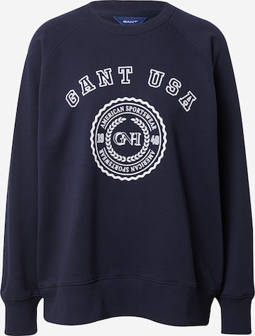 Sweat-shirt GANT en bleu : devant