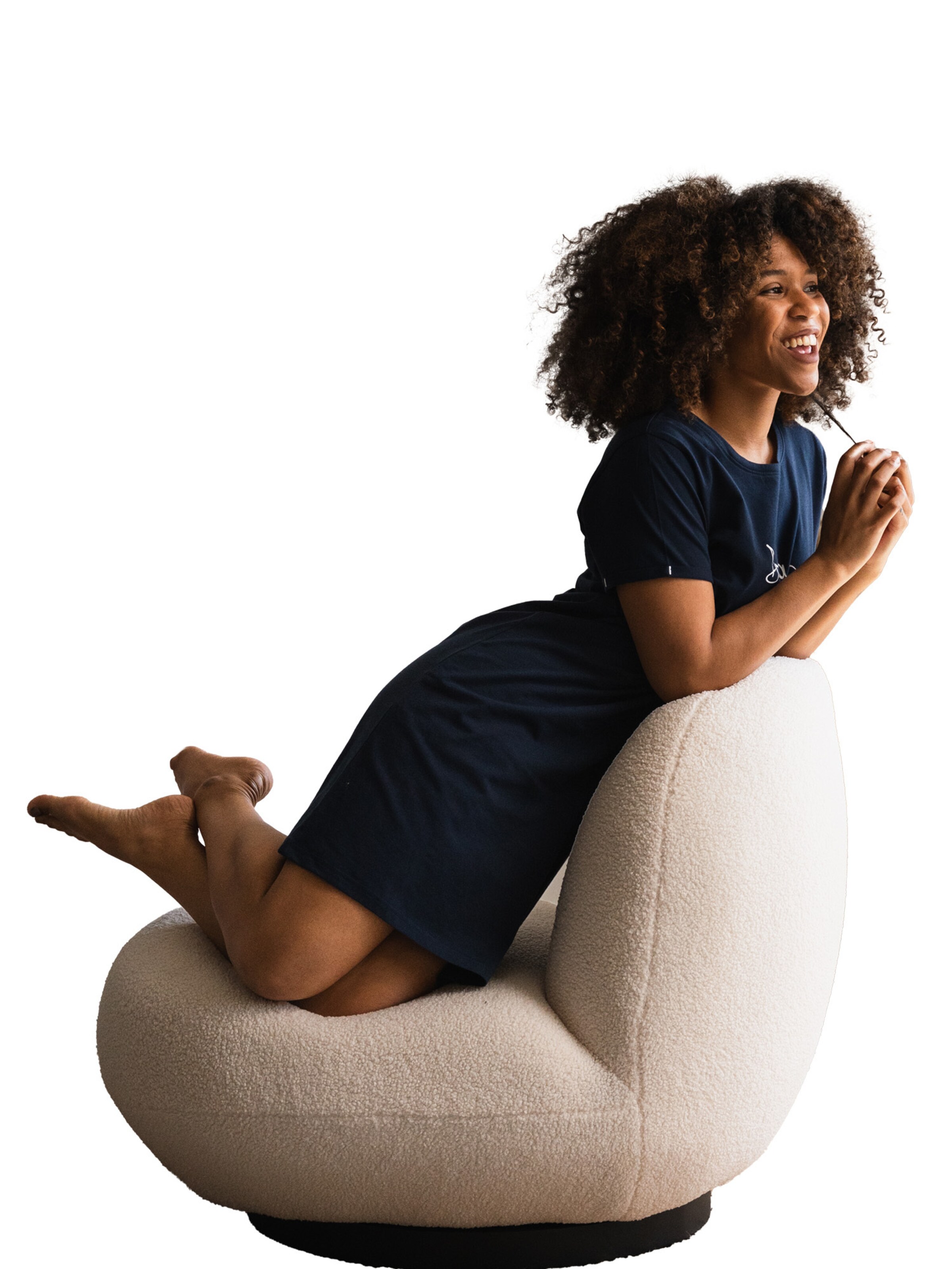 By Louise Pajama Shirt ' Classic ' in Blue: front