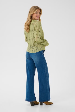 Cream Bluse 'Tully' i grøn