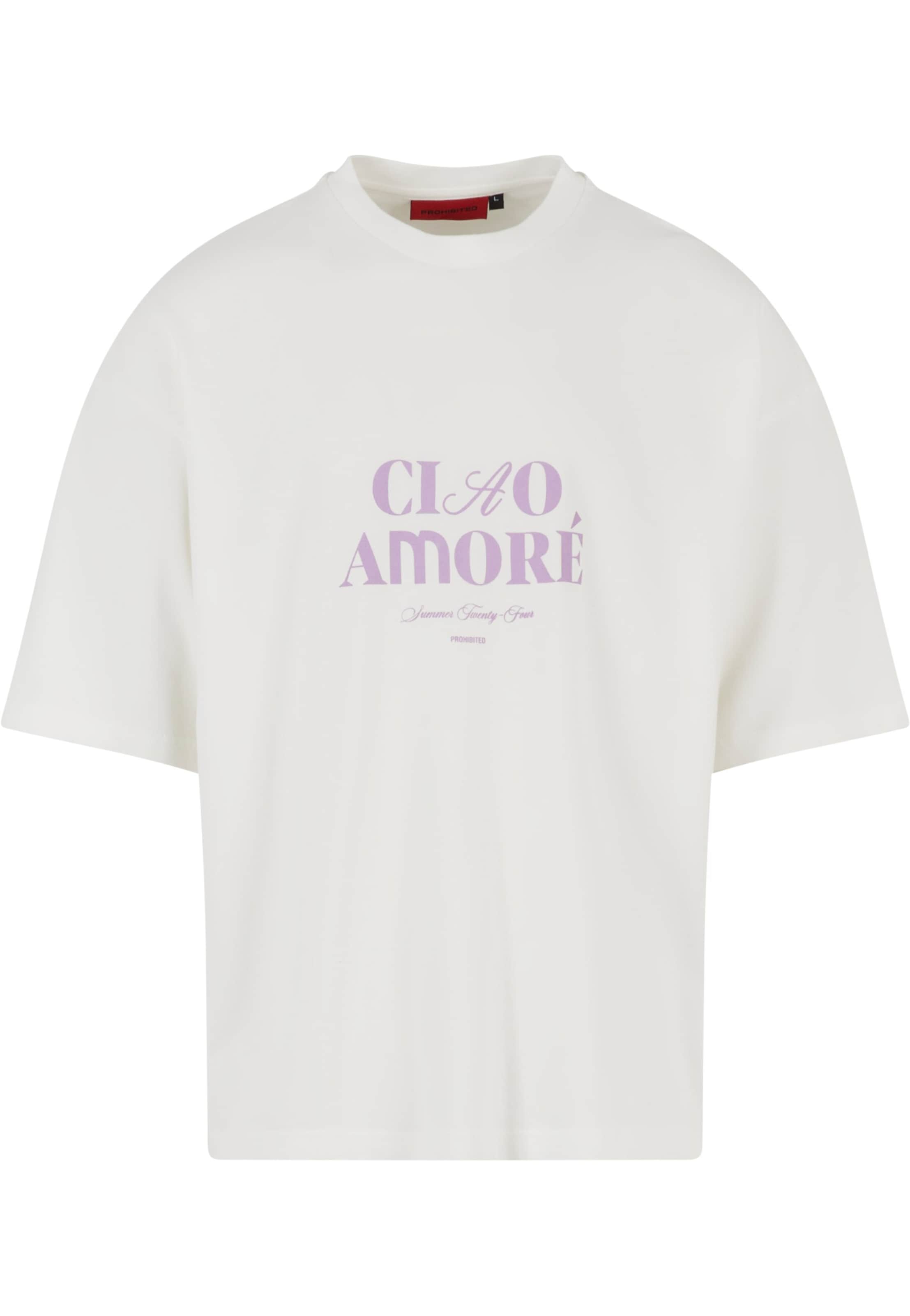 T-Shirt 'Turin' Prohibited en blanc : devant