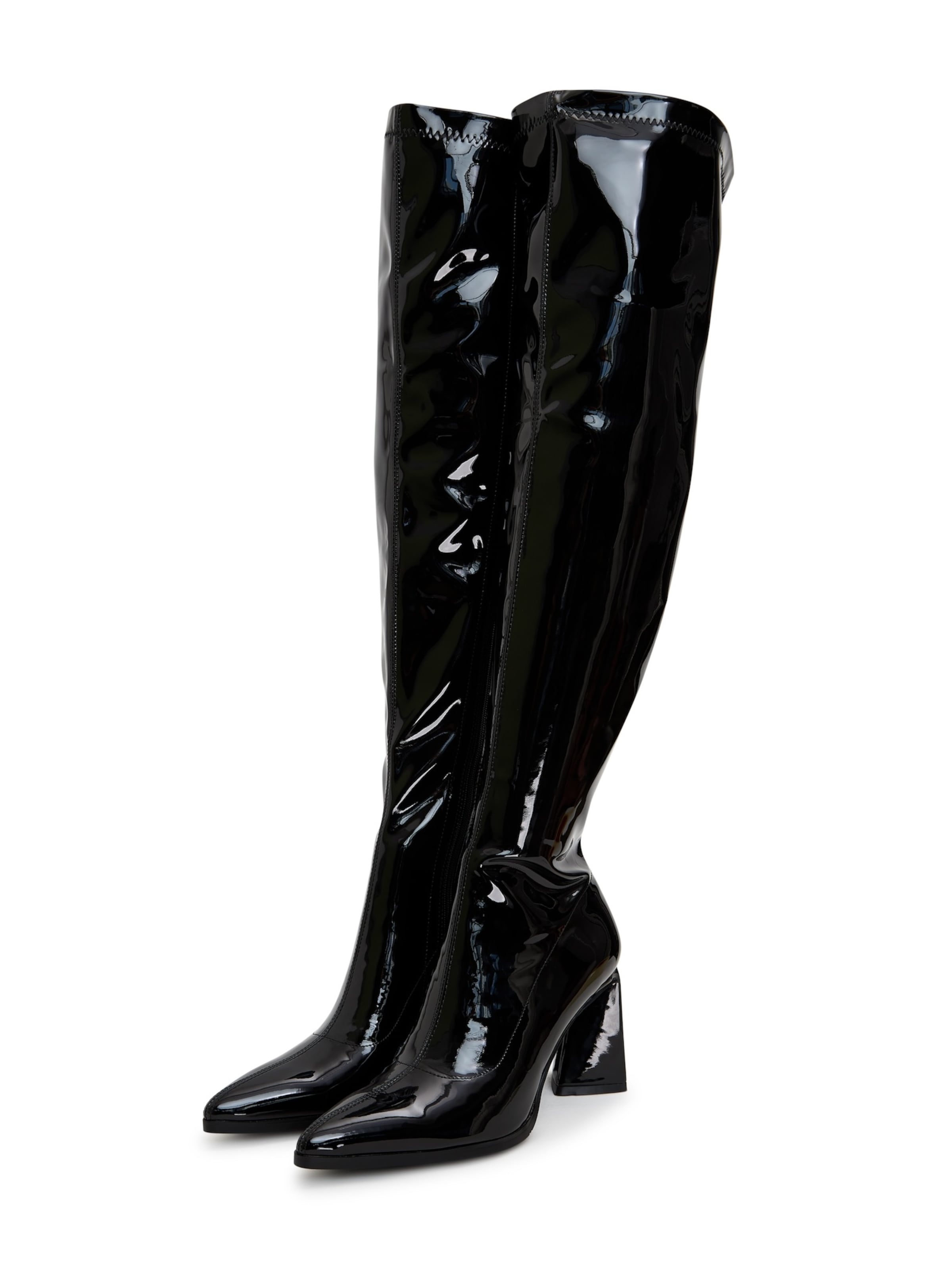 CESARE GASPARI Overknees in Schwarz