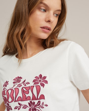 WE Fashion - Camiseta en blanco