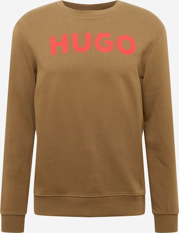 HUGO Red - Sweatshirt 'Dem' em verde: frente