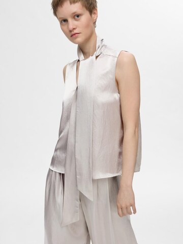 Chemisier 'SLFSELENE' SELECTED FEMME en gris