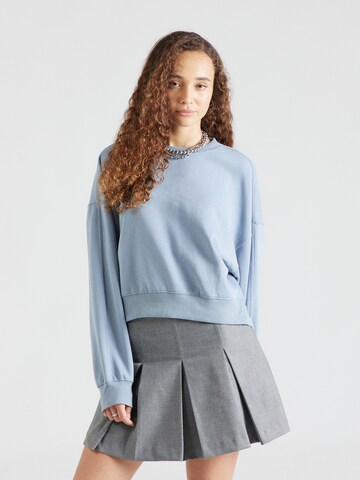 Sweat-shirt Monki en bleu : devant