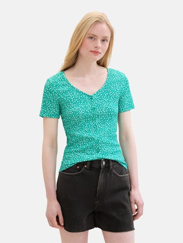 TOM TAILOR DENIM Blouse in Groen: voorkant