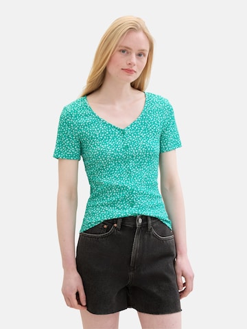 TOM TAILOR DENIM Blouse in Green: front