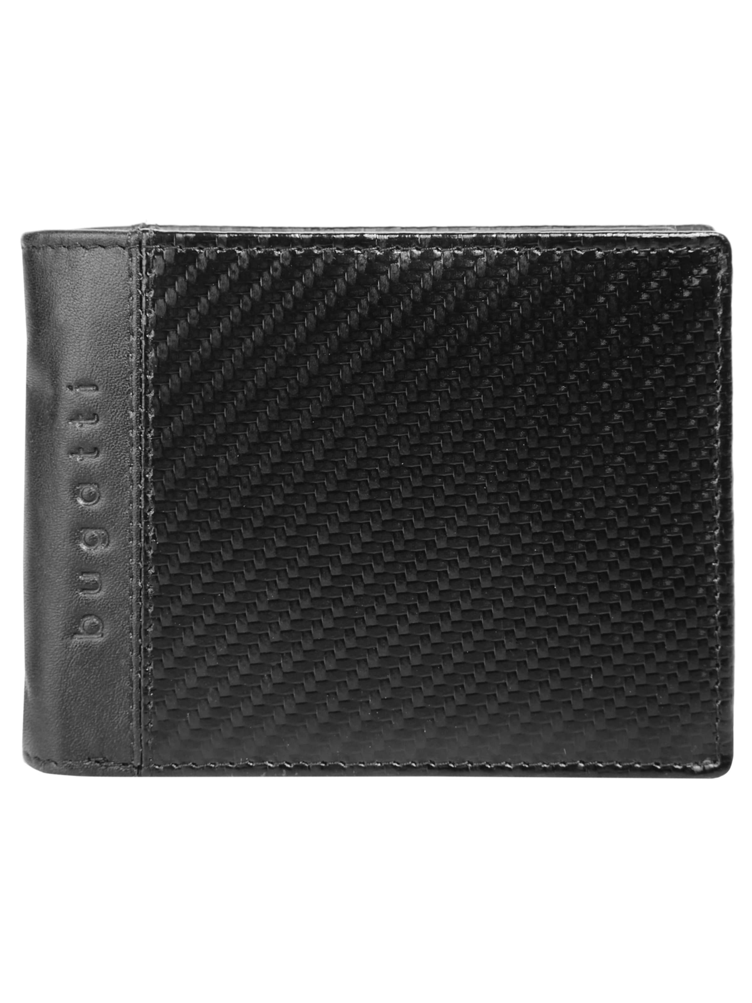 bugatti Wallet 'COMET' in Black: front