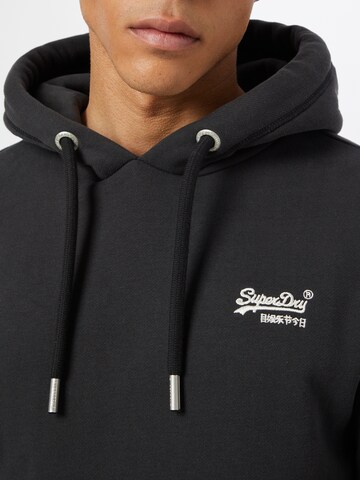 Superdry Sweatshirt i svart