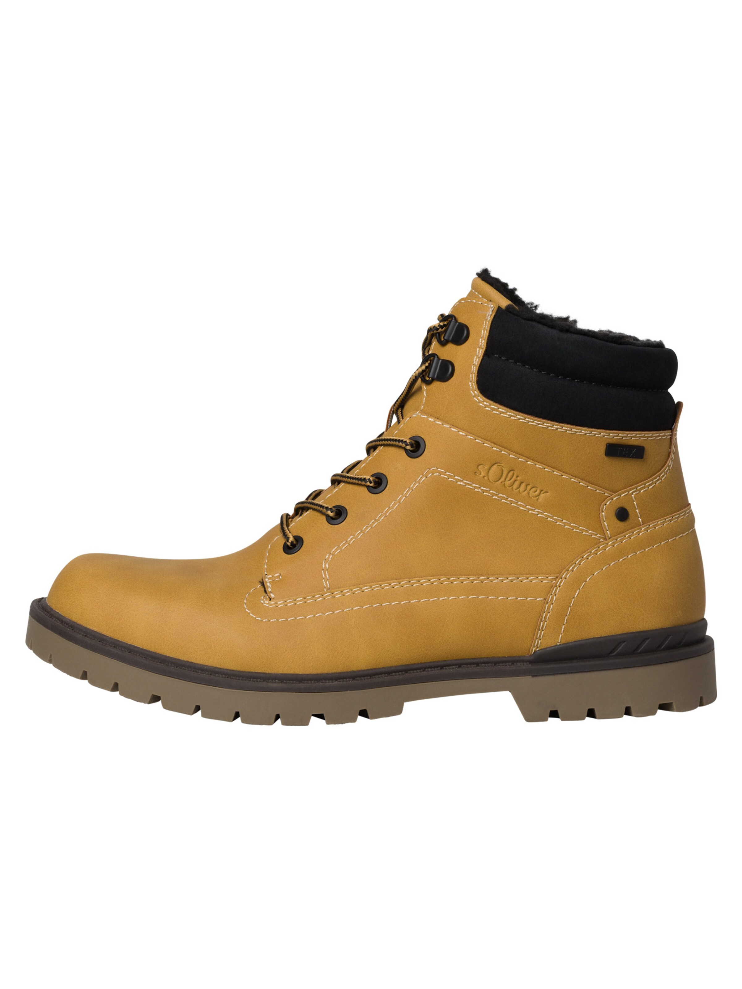 Bottines à lacets s.Oliver en jaune