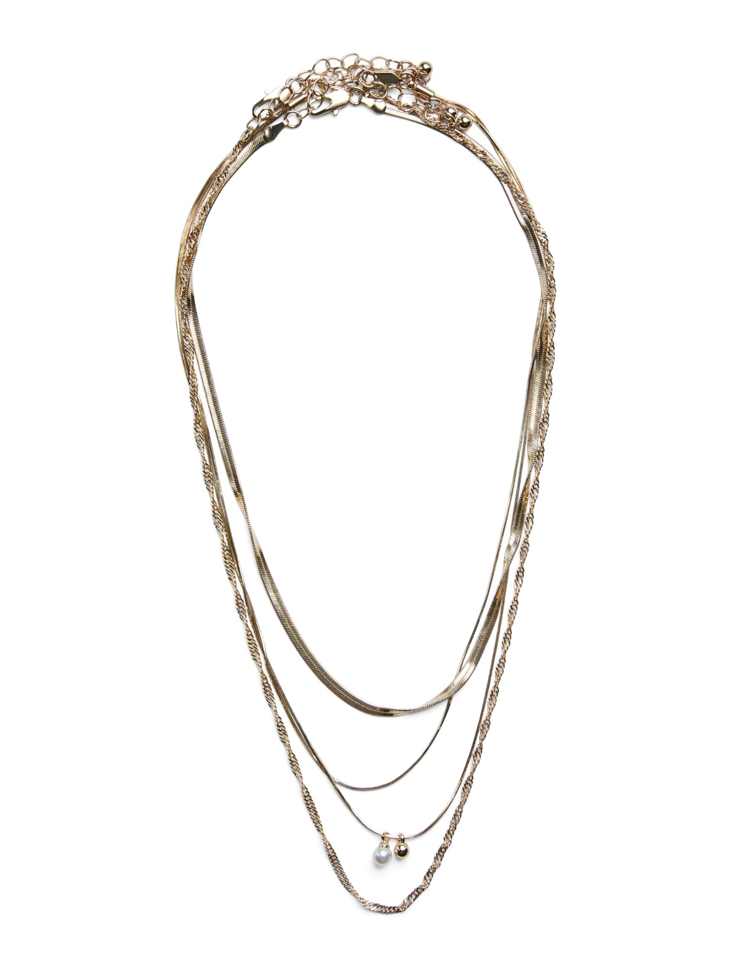 PIECES - Cadena 'PCANNA' en oro: frente