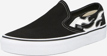 VANS - Zapatillas sin cordones en negro: frente