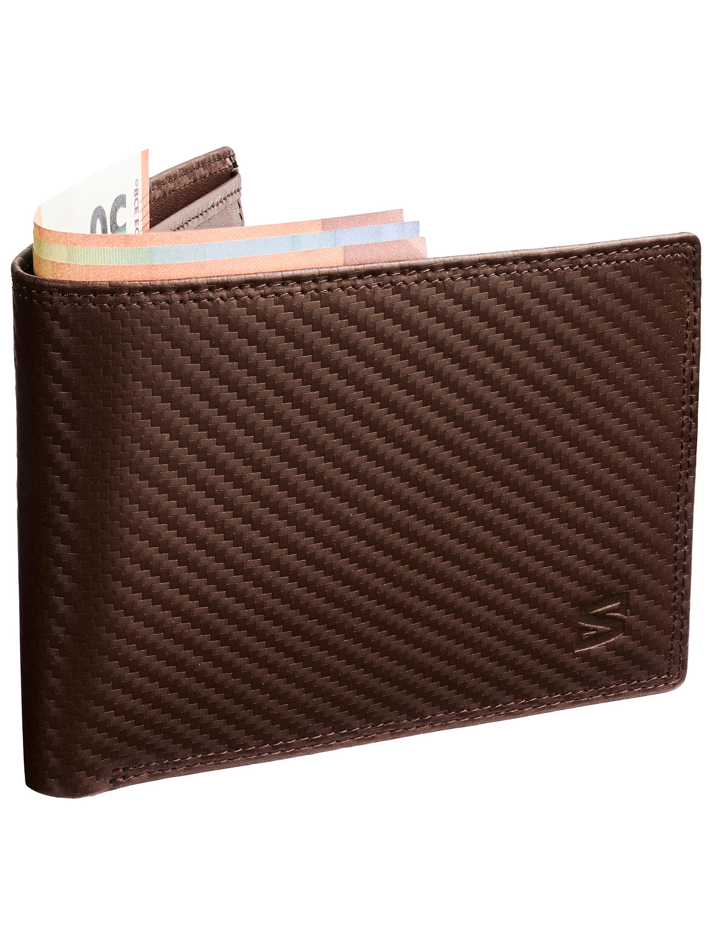SERASAR Wallet 'Carbon' in Brown