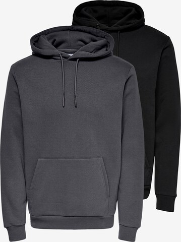 Only & Sons Sweatshirt 'Ceres' in Grey: front