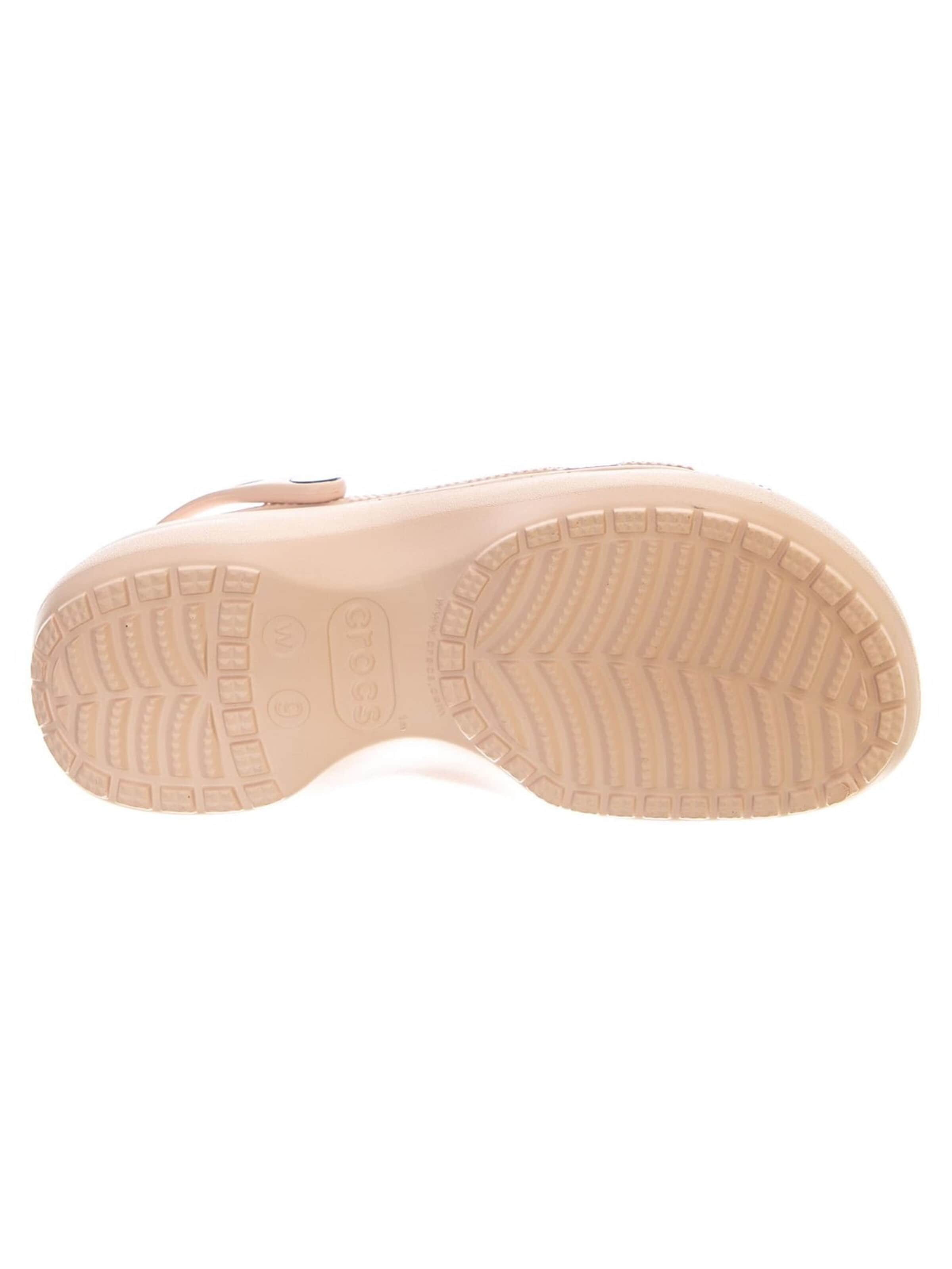 Crocs Clogs 'CLASSIC PLATFORM CLOG PINK' in Beige