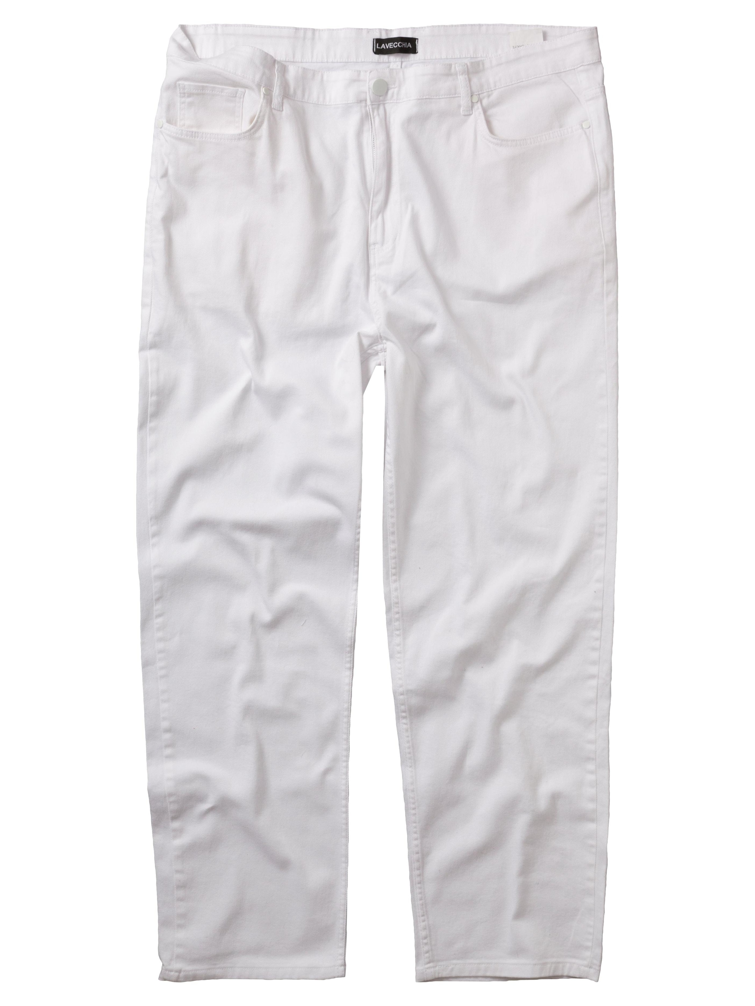 Lavecchia Wide Leg Jeans 'LV-501'‌‌‌‌‌ in Weiß: Vorderseite