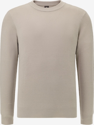 Pull-over Boggi Milano en beige : devant