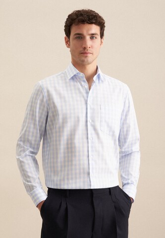 SEIDENSTICKER Regular fit Business shirt in Blue: front