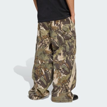 ADIDAS ORIGINALS Wide leg Cargo trousers in Green