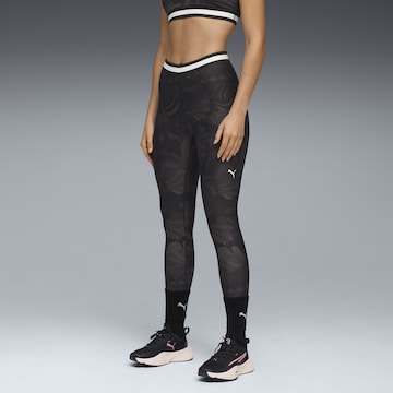PUMA Skinny Sportbroek in Zwart: voorkant