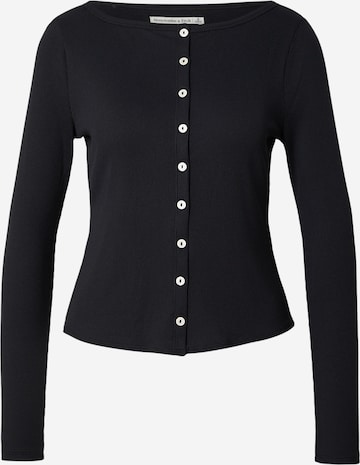 juoda Abercrombie & Fitch Marškinėliai: priekis