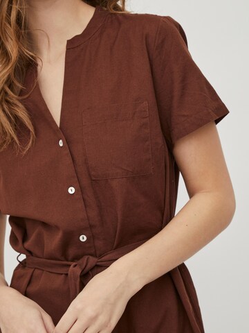 VILA Shirt Dress in Brown