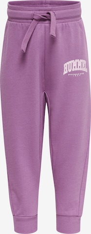 Hummel Tapered Broek in Lila: voorkant