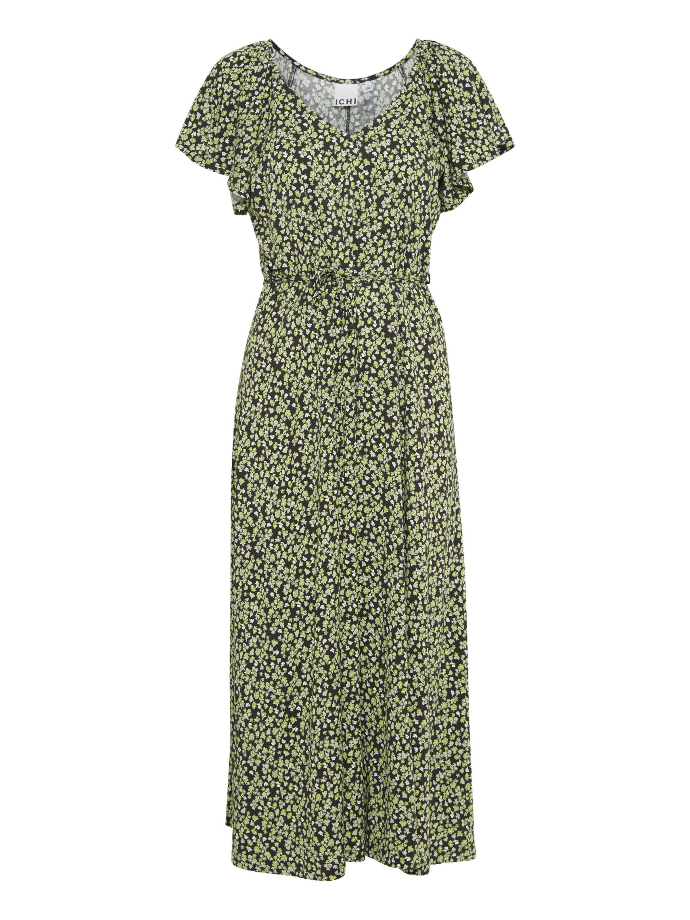 ICHI Dress 'Aya' in Green: front