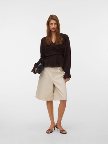 Chemisier 'VMDora' VERO MODA en marron