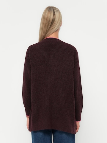 Cardigan 'ONLHAVANNA' ONLY en rouge