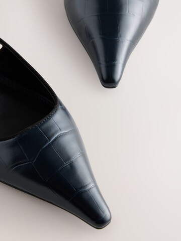Next Лодочки с открытой пяткой 'Forever Comfort®' в Синий