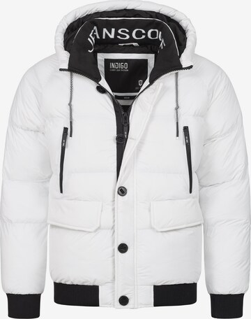 INDICODE JEANS Winter Jacket 'Paulix' in White: front