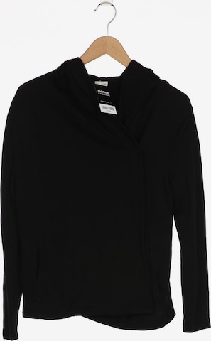 hessnatur Sweatshirt & Zip-Up Hoodie in L in Black: front