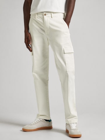 Pepe Jeans Slim fit Cargo Pants 'Cargo Twill' in White: front