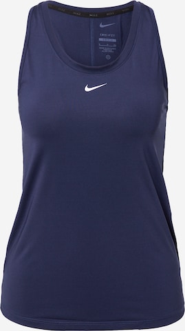 NIKE Top sportowy w kolorze niebieski: przód