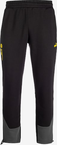 PUMA Loose fit Workout Pants 'Borussia Dortmund' in Black: front