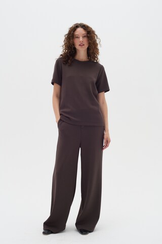 InWear Wide Leg Hose 'Gincent' in Braun