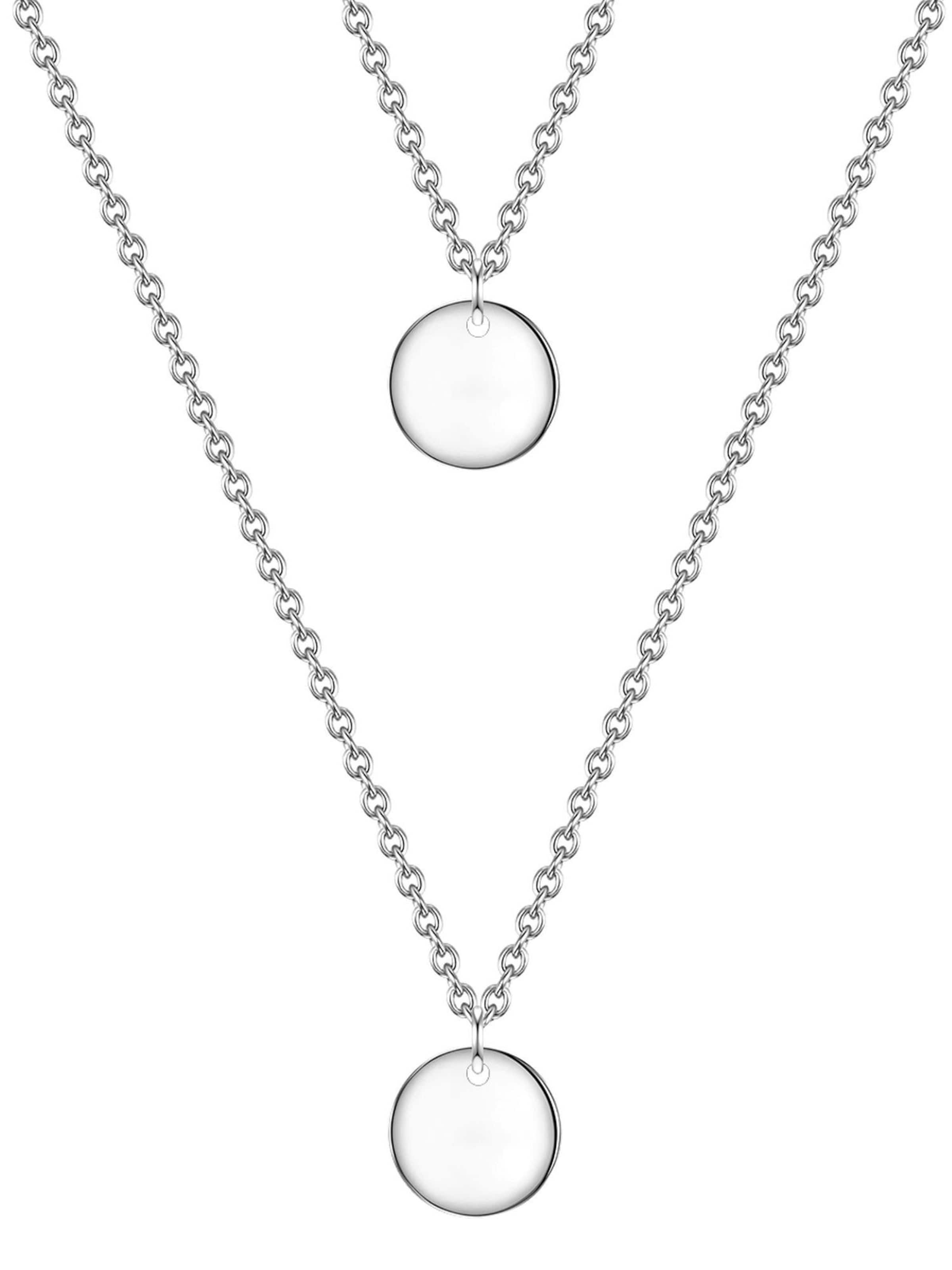 Chaîne Glanzstücke München en argent : devant