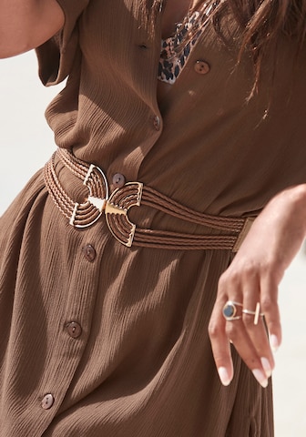 LASCANA - Cinturón en marrón: frente