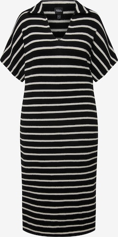 juoda Ulla Popken Megzta suknelė: priekis