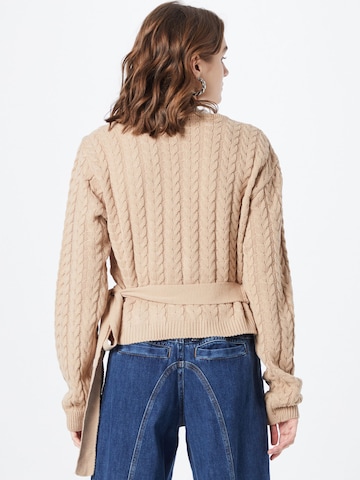 In The Style Knit Cardigan 'CARYS WHITTAKER' in Brown