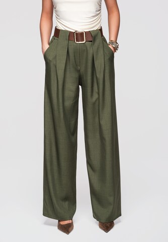 Ombre Wide Leg Hose 'PACP-0101' in Grün