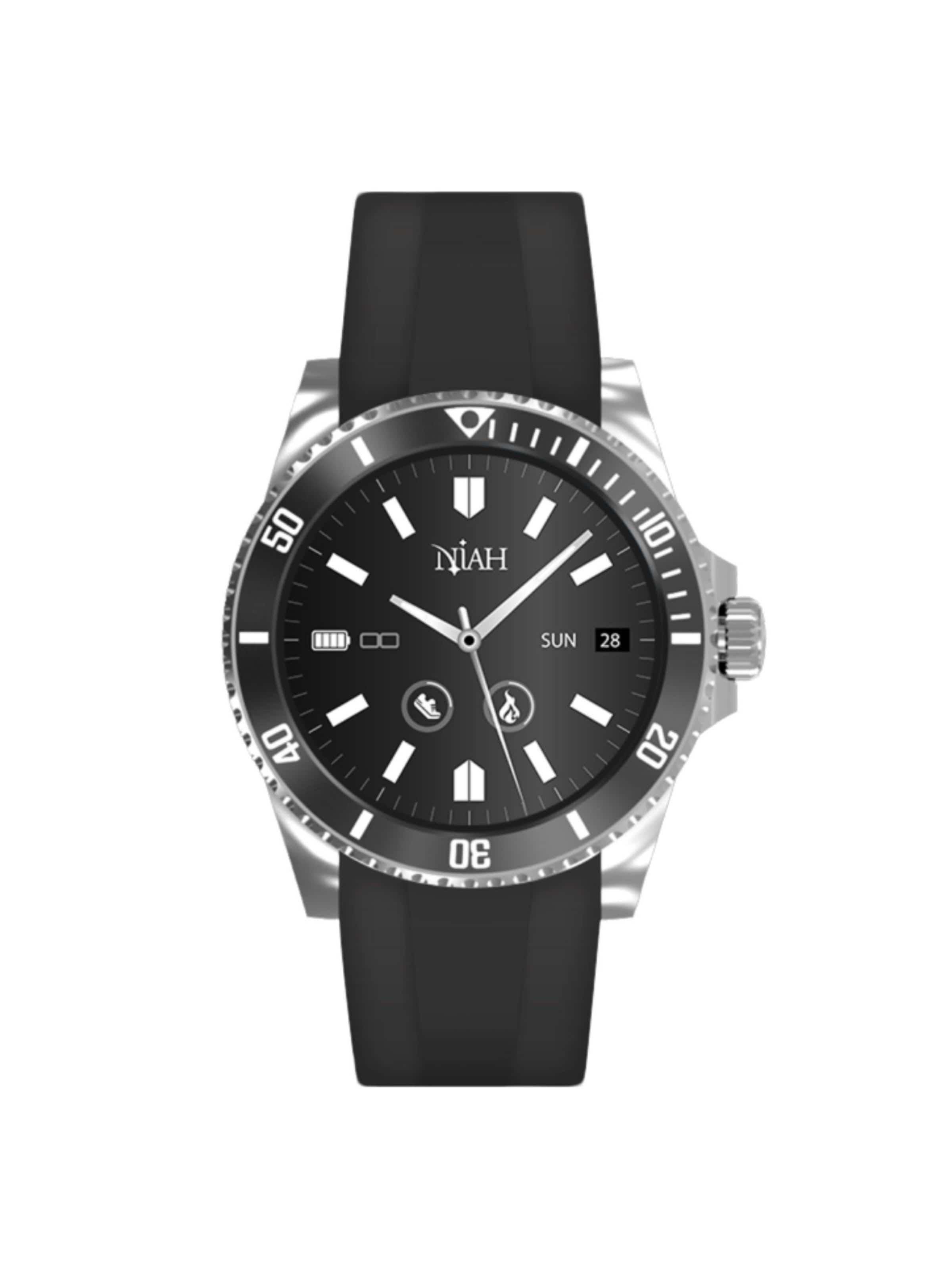 Techmade Digitaluhr 'Niah'‌‌‌ in Schwarz: Vorderseite