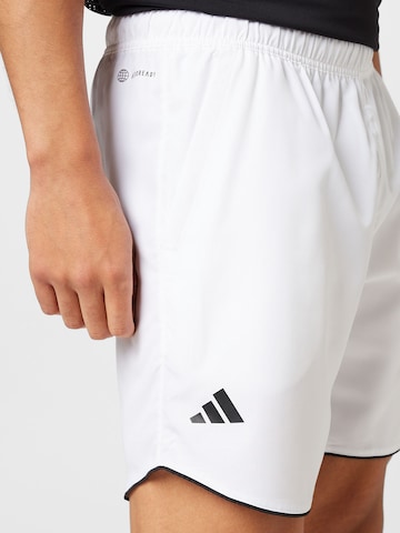 ADIDAS PERFORMANCE Ohlapna forma Športne hlače 'Club ' | bela barva