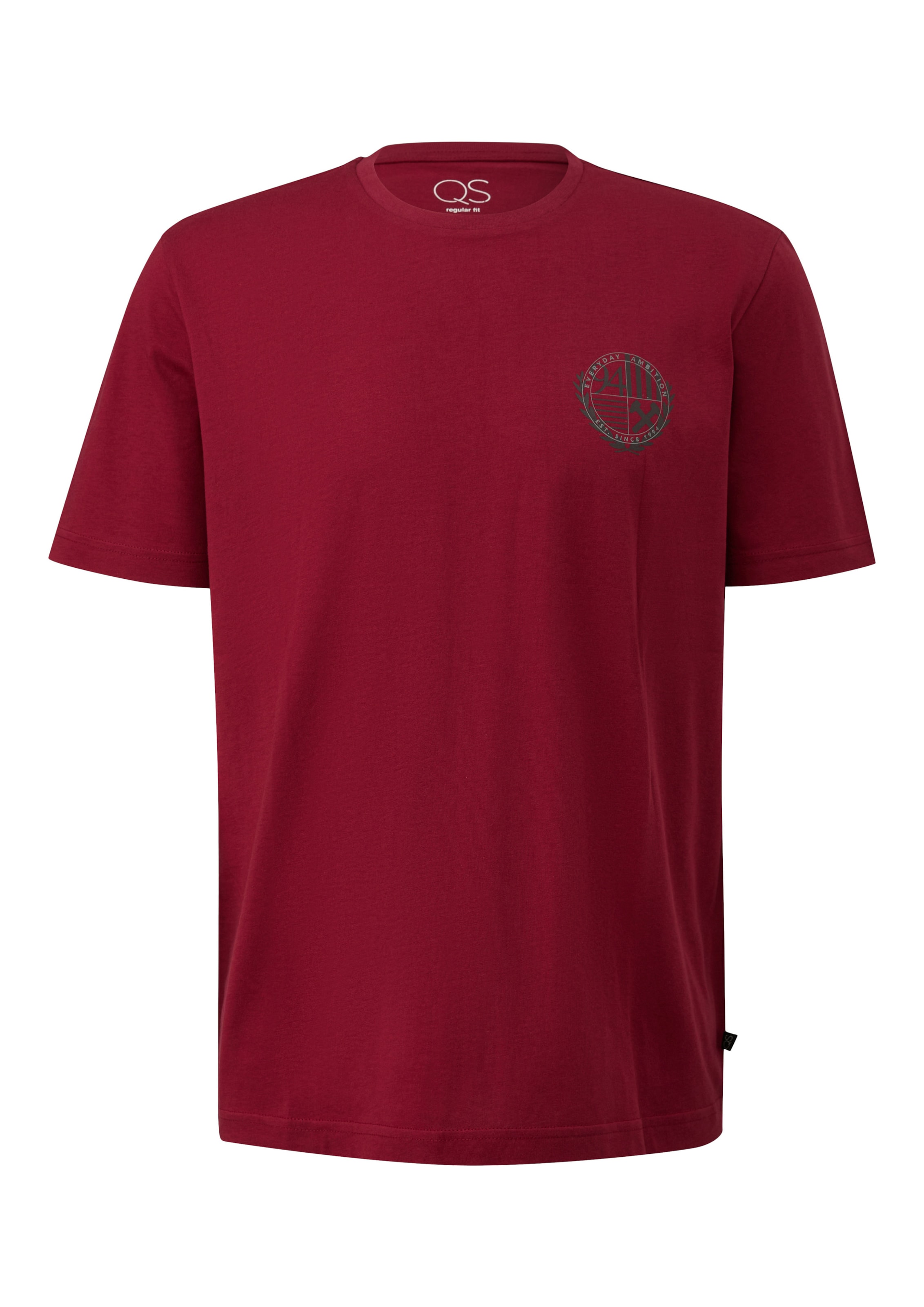 T-Shirt QS en rouge : devant