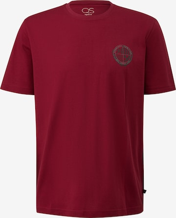 T-Shirt QS en rouge : devant