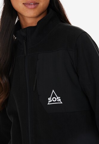 SOS Fleece Jacket 'Garmisch' in Black