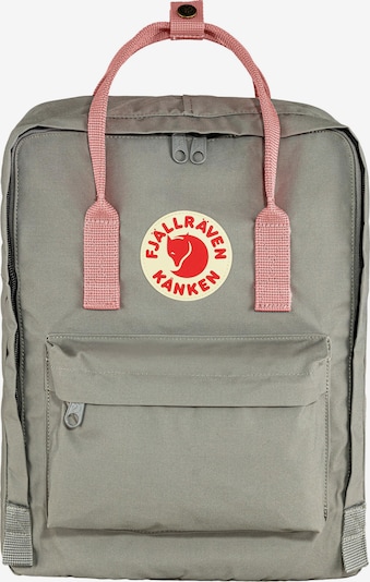 Fjällräven Rucksack 'Kånken' in rauchgrau / pink / rot, Produktansicht