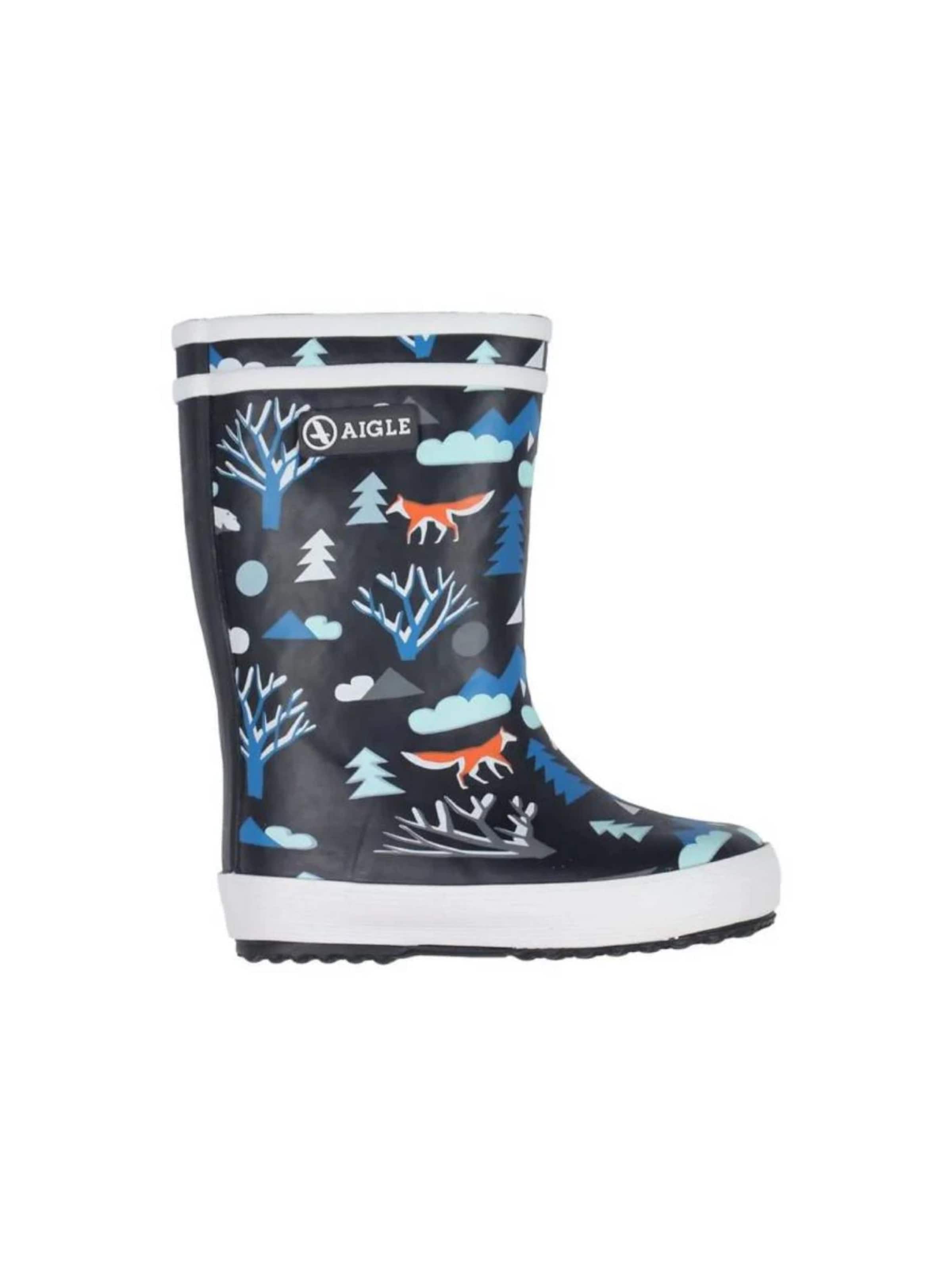 AIGLE Regenlaarzen 'LOLLY POP FUR' in Gemengde kleuren: voorkant