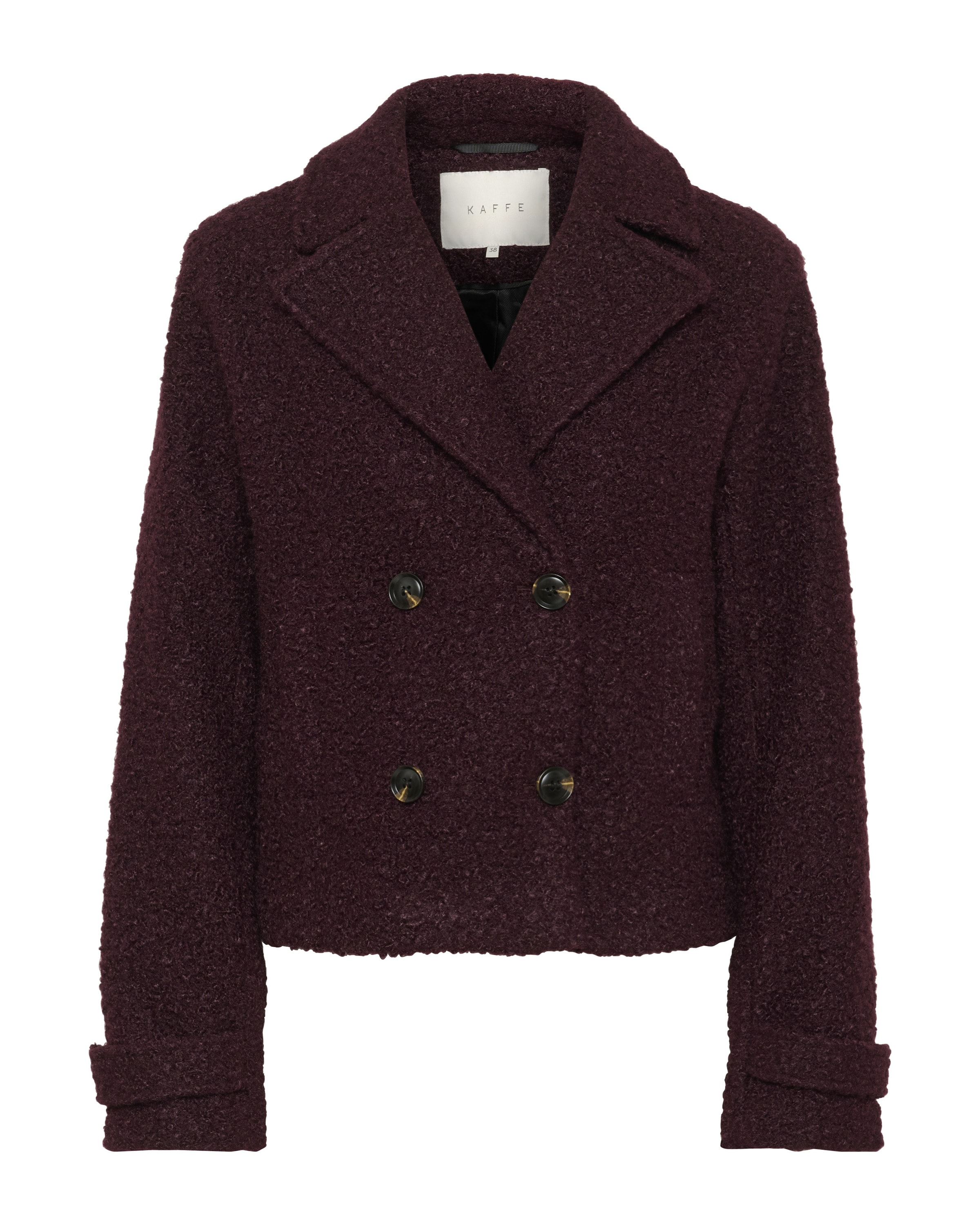 Kaffe Kevad-sügismantel 'Anne', värv pruun: eest vaates